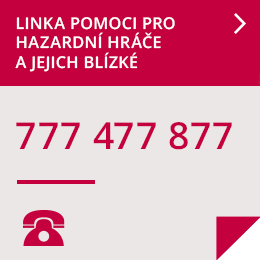 Linka pro odvykání hraní: +420 777 477 877